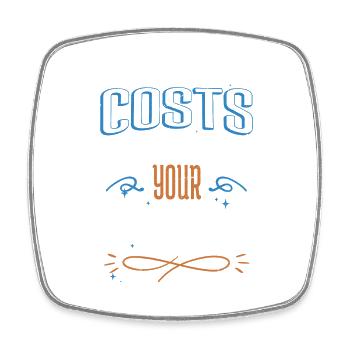 jokes baseballtshirt gift idea - Square fridge magnet - white - Front
