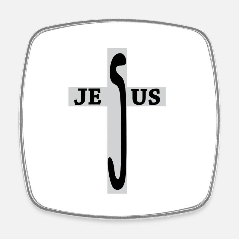 Jésus / Christianisme / Catholique - Magnet carré - blanc