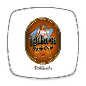 Mallorca - Viereckiger Kühlschrankmagnet - Weiß - Vorne