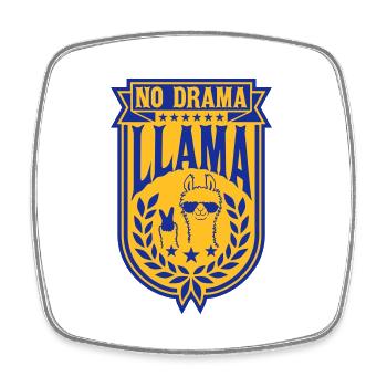 Détendez-vous pas de drame Lama - Magnet carré - blanc - Devant
