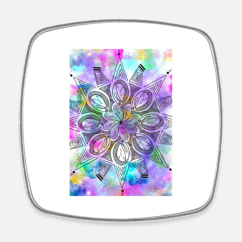 Nebula - Square fridge magnet - white