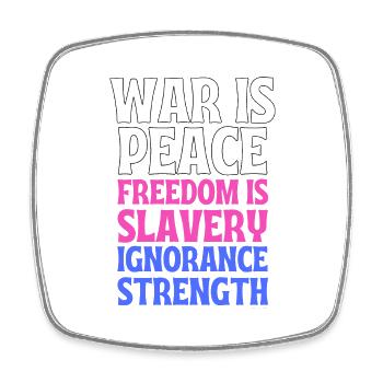 1984 is true 2022 - Square fridge magnet - white - Front