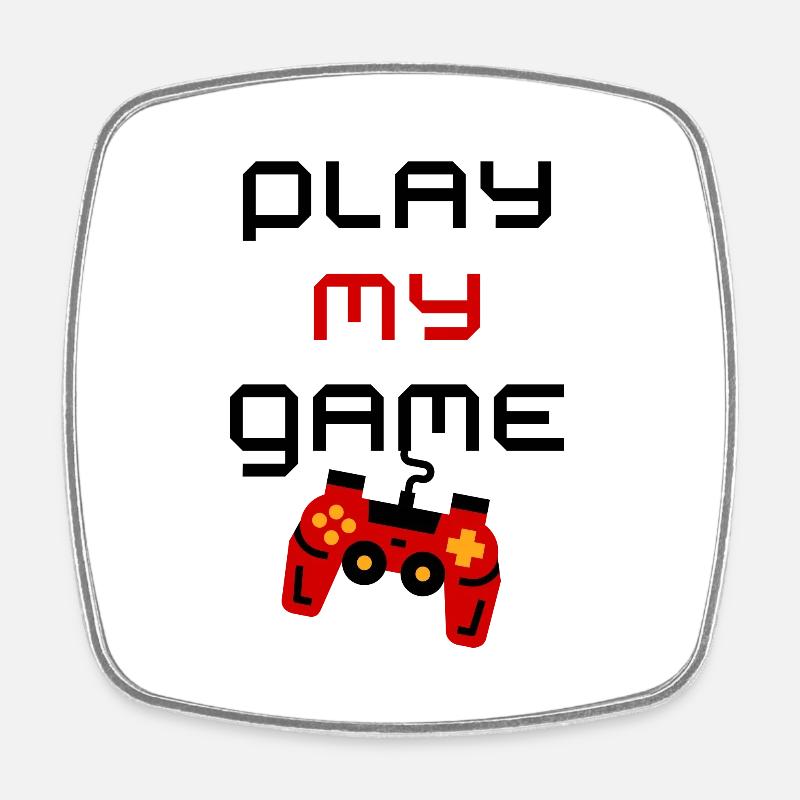 Gaming - Square fridge magnet - white