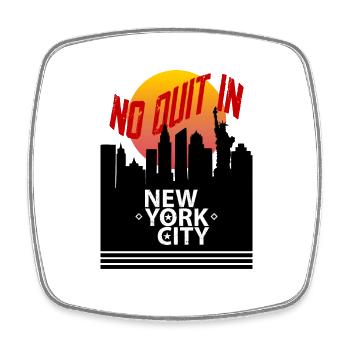 Graphique de la ville de New York - Magnet carré - blanc - Devant