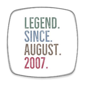Legend Since August 2007 - Square fridge magnet - white - Front