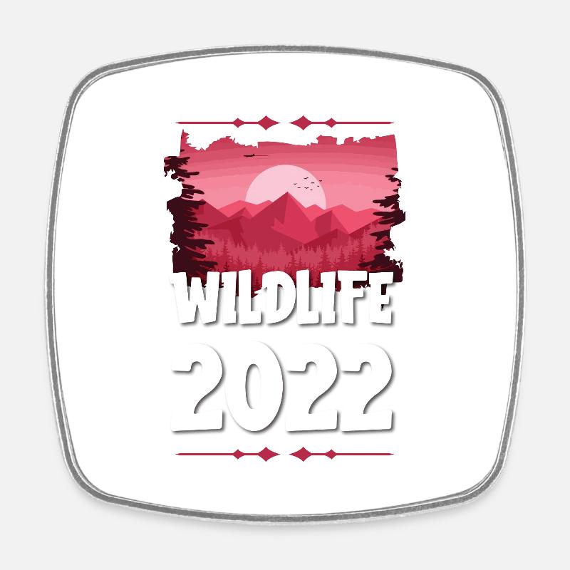 Wildlife 2022 - Square fridge magnet - white