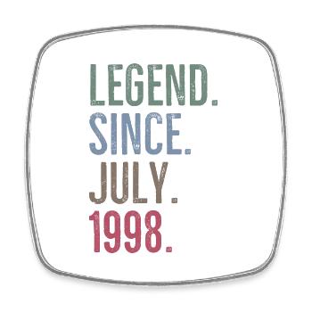 Legend Since July 1998 - Square fridge magnet - white - Front