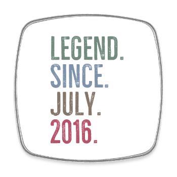 Legend Since July 2016 - Square fridge magnet - white - Front