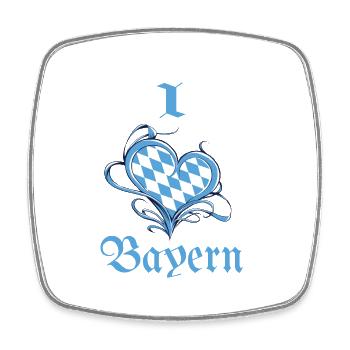 Bayer Amour - Magnet carré - blanc - Devant