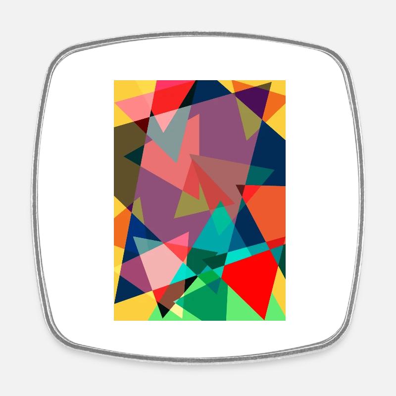 Abstract painting. Abstract paint - Square fridge magnet - white