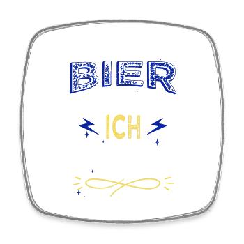 geburtstagsgeschenkidee kneipensport terrier - Viereckiger Kühlschrankmagnet - Weiß - Vorne