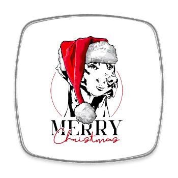 Santa RHODESIAN RIDGEBACK Merry Christmas Wilsigns - Viereckiger Kühlschrankmagnet - Weiß - Vorne