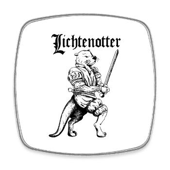 Lichtenotter Otter historisches Fechten - Viereckiger Kühlschrankmagnet - Weiß - Vorne