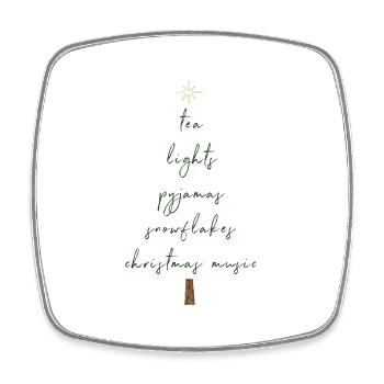 christmas tree. - Viereckiger Kühlschrankmagnet - Weiß - Vorne