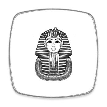 Tutanchamun Pharao Ägypten Mumien Design - Viereckiger Kühlschrankmagnet - Weiß - Vorne