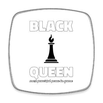 Cadeau Black Queen Africa Roots Pride - Magnet carré - blanc - Devant