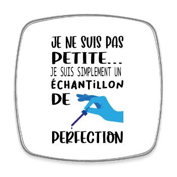 Echantillon de perfection - Magnet carré - blanc - Devant