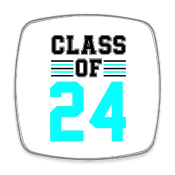 Class of 24 - Square fridge magnet - white - Front