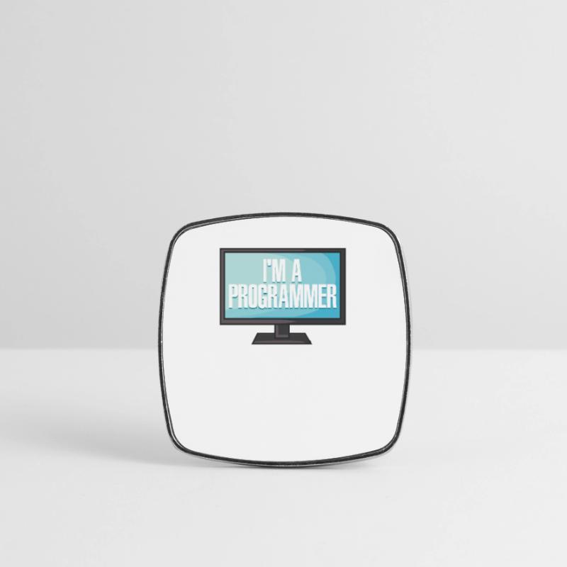 I'm A Programmer I Write Code I Will Not Fix Your Viereckiger Kühlschrankmagnet