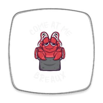 Come At Me Breaux Funny Crawfish Boil Kawaii - Viereckiger Kühlschrankmagnet - Weiß - Vorne
