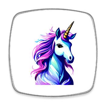 Unicorn Mythical Animal Girl Unicorns Unicorn - Square fridge magnet - white - Front