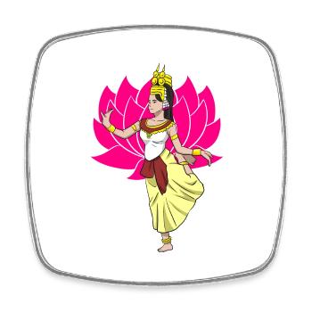 Cambodia Tradition Dance Khmer Apsara I Gift - Square fridge magnet - white - Front