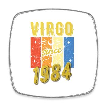 Vierge 1984 Cadeau d’anniversaire du zodiaque - Magnet carré - blanc - Devant