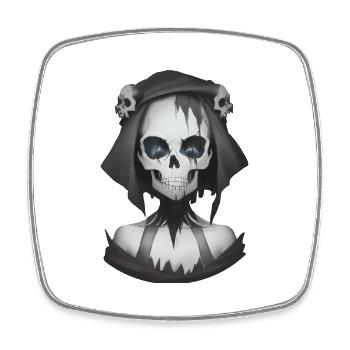 Magie démoniaque la nuit d’Halloween - Magnet carré - blanc - Devant