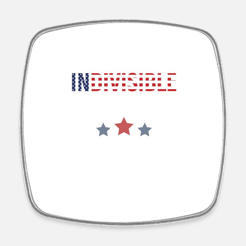 we are indivisible - Magnet carré - blanc