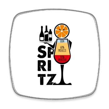 Kellner? Ein Spritz! - Viereckiger Kühlschrankmagnet - Weiß - Vorne