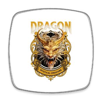 dragon, fantasy, magic, mysticism, mythology, creature - Square fridge magnet - white - Front