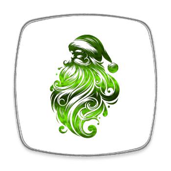 Weihnachten Weihnachtsmann Weihnachtsmann ungezogene Feiertage Winter - Viereckiger Kühlschrankmagnet - Weiß - Vorne