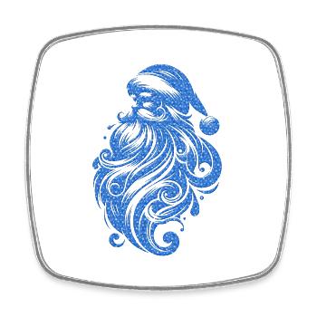 Weihnachten Weihnachtsmann Weihnachtsmann ungezogene Feiertage Winter - Viereckiger Kühlschrankmagnet - Weiß - Vorne