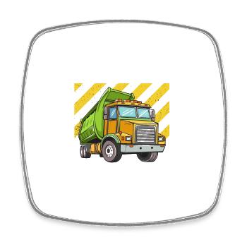Müllwagen Liebe Müllabfuhr Kind Junge I Geschenk - Viereckiger Kühlschrankmagnet - Weiß - Vorne