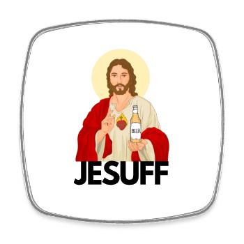 Malle JESUFF - Viereckiger Kühlschrankmagnet - Weiß - Vorne