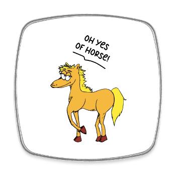 Funny Saying Picture Funny Humor Gift Idea - Square fridge magnet - white - Front