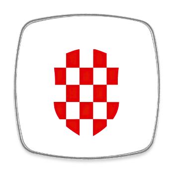 Croatia hrvatska croatia zagreb split dubrovnik - Square fridge magnet - white - Front