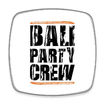 Équipe de fête de Bali - Magnet carré - blanc - Devant
