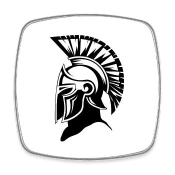 Sparta Spartan Warrior - Square fridge magnet - white - Front