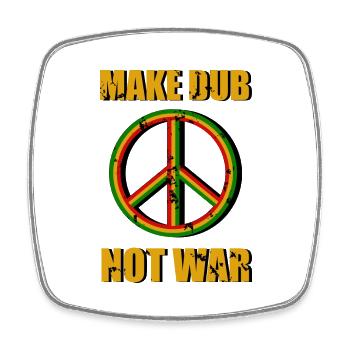 Make Dub Reggae - Viereckiger Kühlschrankmagnet - Weiß - Vorne