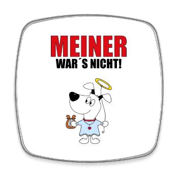 Hund - Engel - Hunde - Viereckiger Kühlschrankmagnet - Weiß - Vorne
