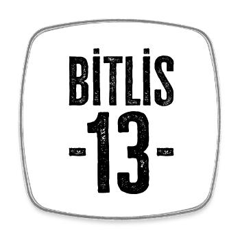 Bitlis 13 – Pride in history and community - Square fridge magnet - white - Front