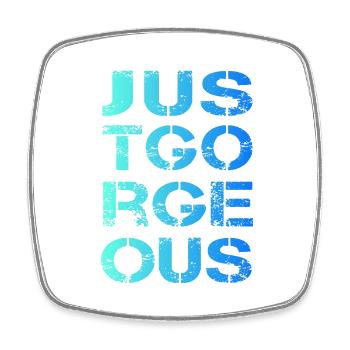Just great perfect gorgeous lace - Square fridge magnet - white - Front