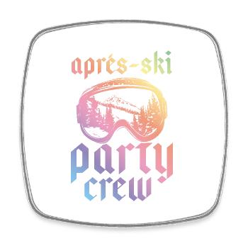 Après-ski Party Crew Coloré - Magnet carré - blanc - Devant