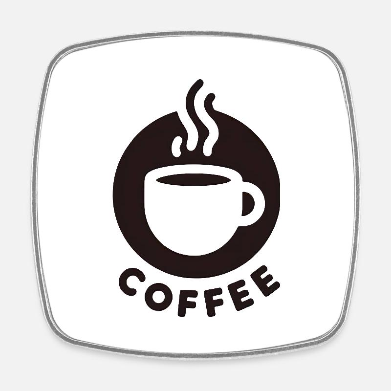 Kaffeetasse Mug coffee - Viereckiger Kühlschrankmagnet - Weiß