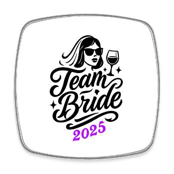 L’équipe Bride 2025 - Magnet carré - blanc - Devant