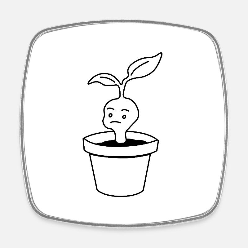 Étrange petite créature - Magnet carré - blanc