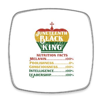 Juneteenth Black History Day Pride Gift - Square fridge magnet - white - Front