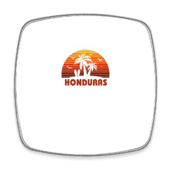 Cool Honduras Beach coucher de soleil Souvenir - Magnet carré - blanc - Devant