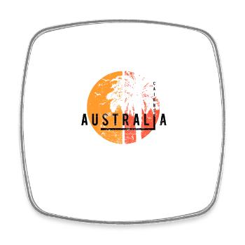 Artistic Cairns Australia Cool Palm Tree Vacation - Square fridge magnet - white - Front